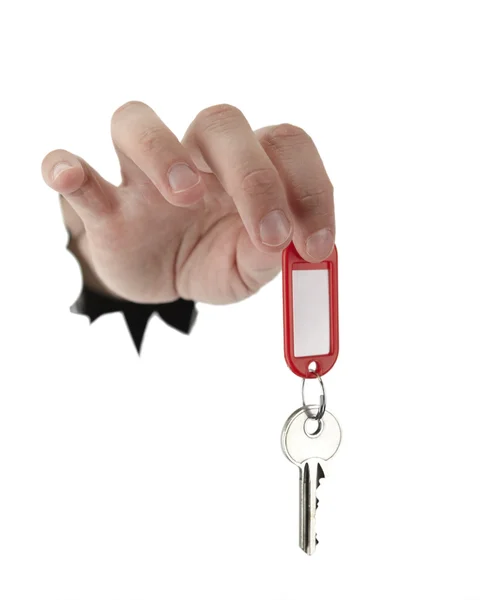 Giving house keys — Stock Photo, Image