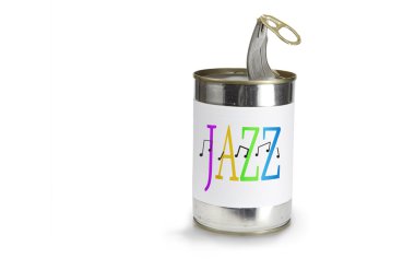 Jazz on a can clipart