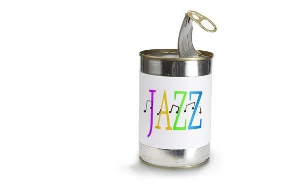 stock image Jazz on a can