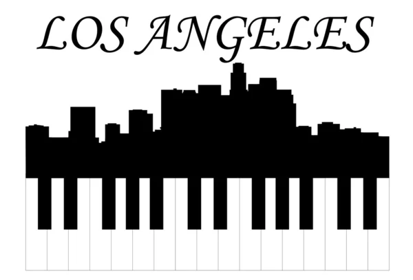 Música de Los Ángeles — Vector de stock