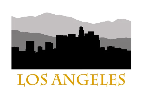 Los Angeles skyline b — Stockvector