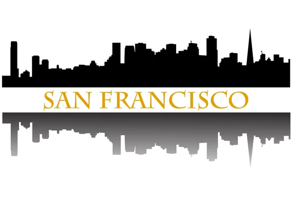 Skyline di San Francisco — Vettoriale Stock