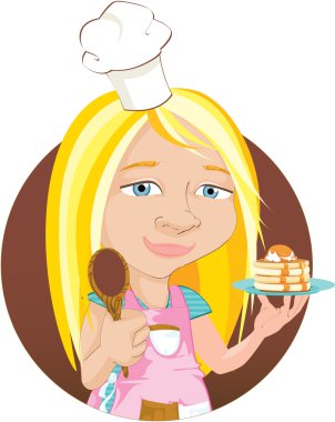 Junior Chef Illustration clipart