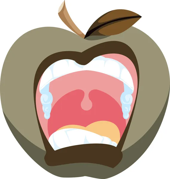 Bad Apple Illustration — Stock Image Bad Apple Illustration Stock Picture
