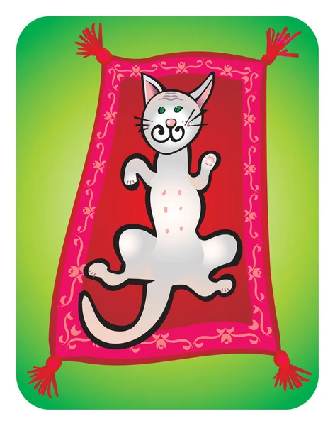 Katzenkinderzeichnung — Stockfoto
