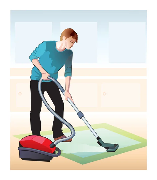 Cleaner man — Stock Photo, Image
