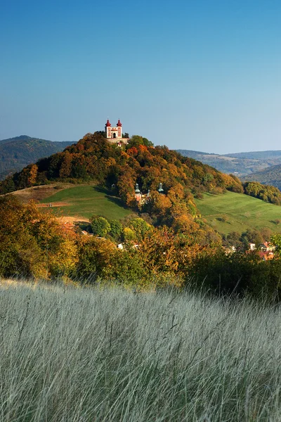 Autumn Calvary - Banska Stiavnica — Stock Photo, Image