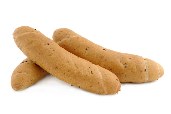 Рулон хліб з непросіяного борошна — стокове фото