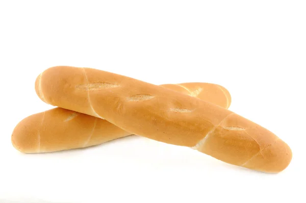 新鲜出炉的法国长棍面包 — 图库照片