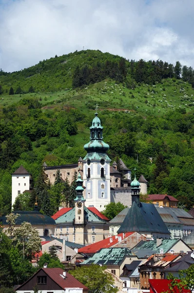 Παλιό κάστρο στα Κρίσταλ stiavnica, Σλοβακία — Φωτογραφία Αρχείου