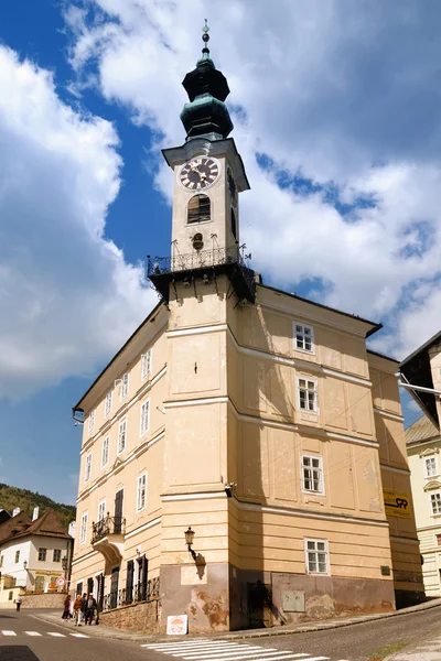 Városháza Selmecbányán, Szlovákia — Stock Fotó