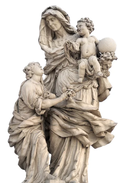 Prag - Statue heilige Anna — Stockfoto
