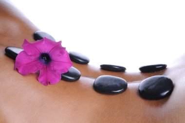 Massage - lava stone clipart