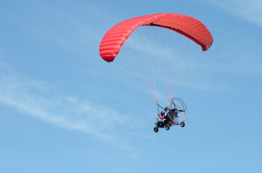 Moto paragliding clipart