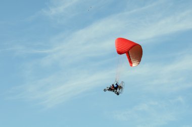 Moto paraglider clipart