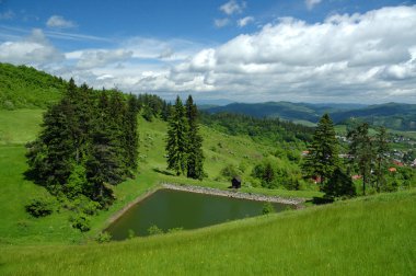 Lake Ottergrund in Banska Stiavnica, Slovakia clipart