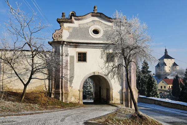 Stiavnica Банська - Piarg ворота — стокове фото