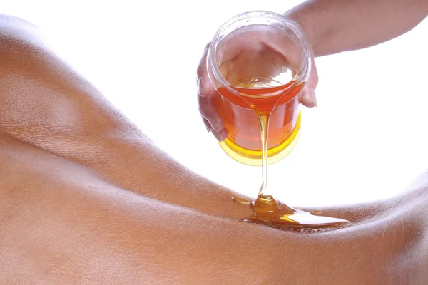 Honigmassage — Stockfoto