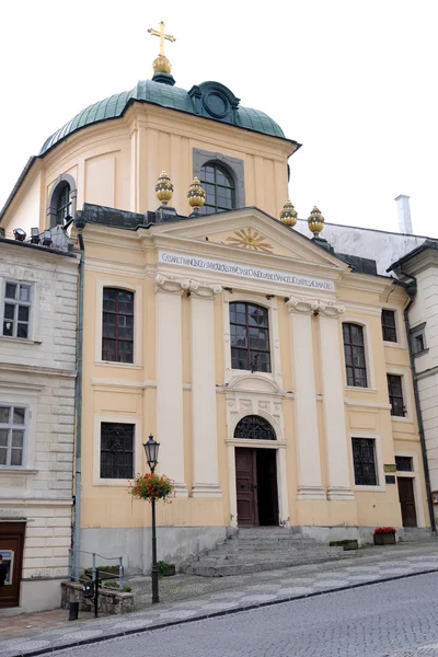 Lutherska kyrkan - banska stiavnica, Slovakien - unesco — Stockfoto