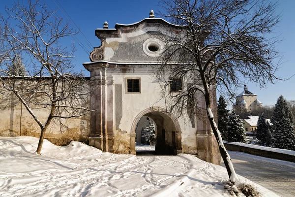 Portão Piargska em Banska Stiavnica - Eslováquia UNESCO — Fotografia de Stock