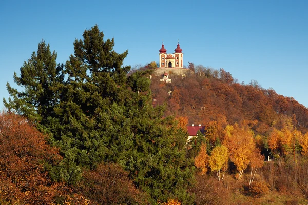 Autumn Calvary In Banska Stiavnica, Slovakia UNESCO — Stock Photo, Image