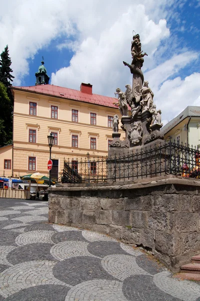 Pilastro dell'Immacolata Maria Banska Stiavnica UNESCO — Foto Stock