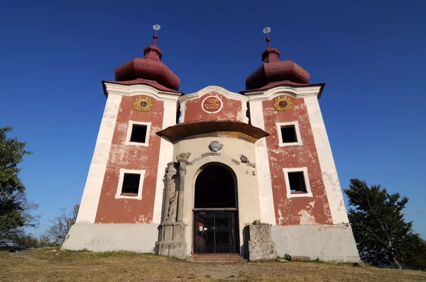 Calvário em Banska Stiavnica, Igreja superior Eslováquia UNESCO — Fotografia de Stock