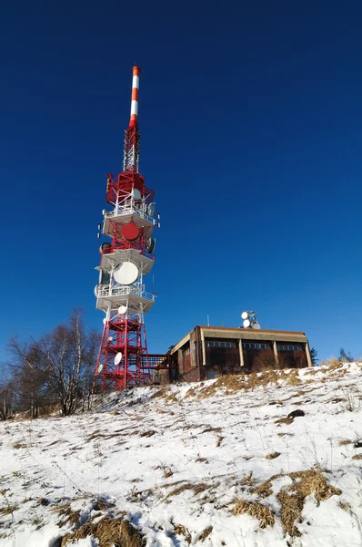Transmetteur Sitno, paysage hivernal — Photo