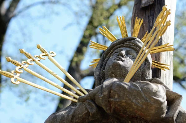 Our Lady of Sorrows pieta - calvary — Stock Photo, Image