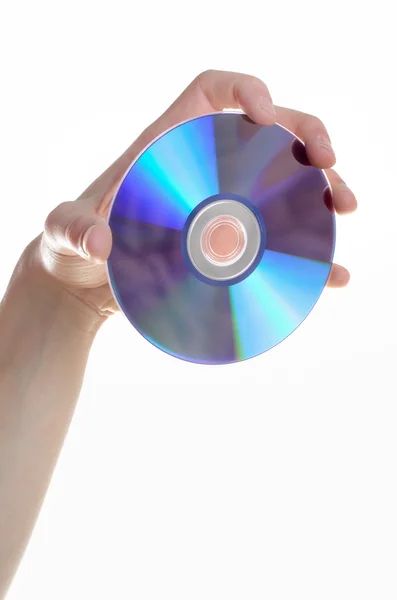 stock image Hand and dvd