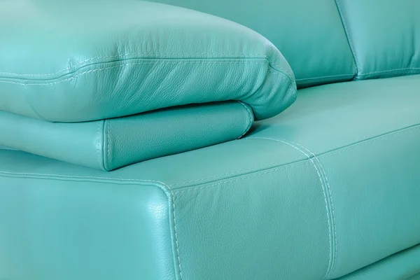 Detalle sofá de cuero — Foto de Stock