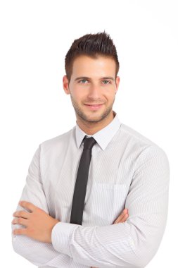 Handsome businessman with tie