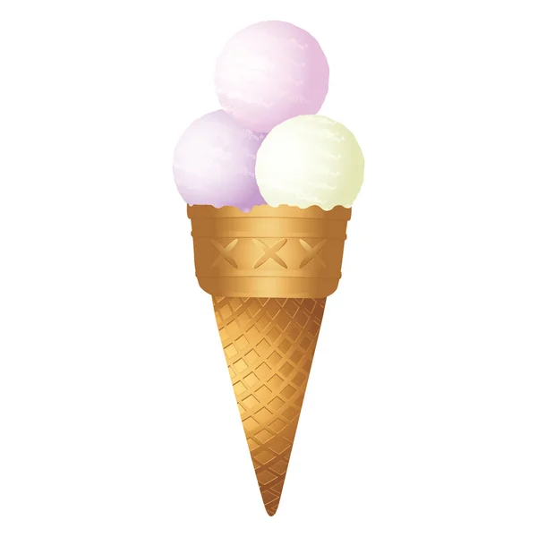 Ice cream scoops — Stock Vector