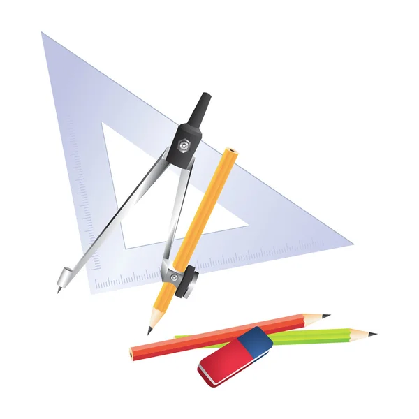 stock vector School supplies