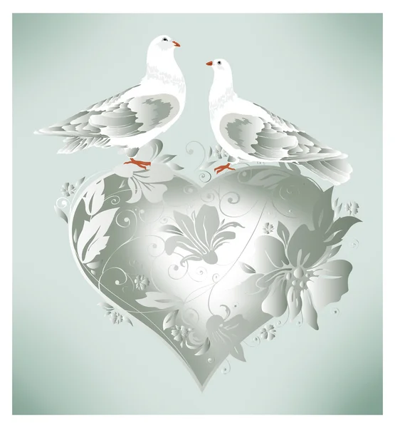 Svatební holubice — Stock fotografie