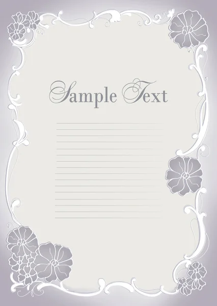 Wedding invitation, frame — Stock Photo, Image
