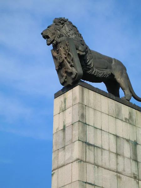 stock image Sculpture lion, Bratislava