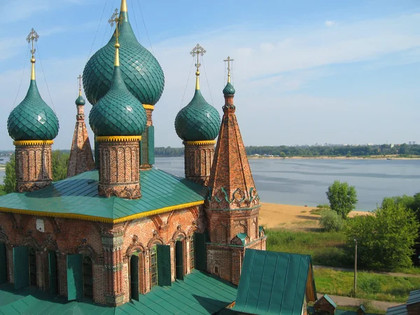 Cattedrale ortodossa con cupola blu — Foto Stock