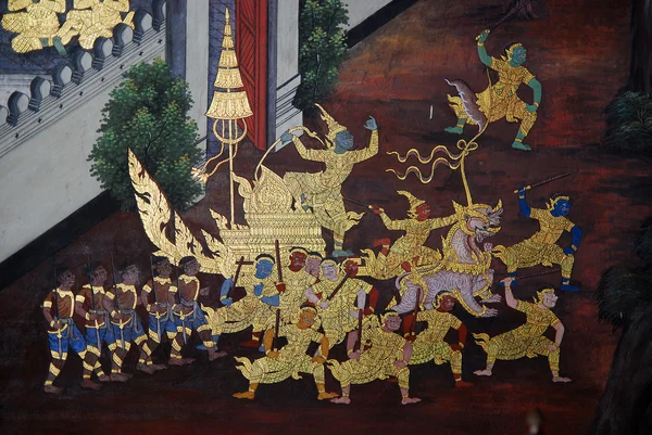 Pintura tradicional tailandesa — Foto de Stock