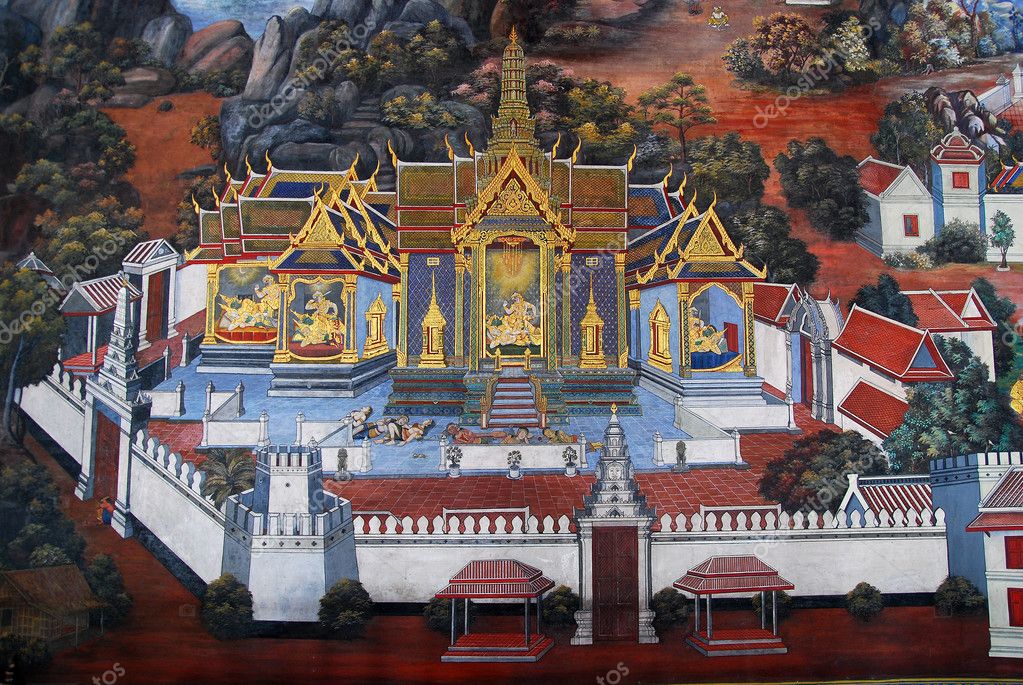 Traditional Thai art painting — Stock Photo © kritiya 6590848