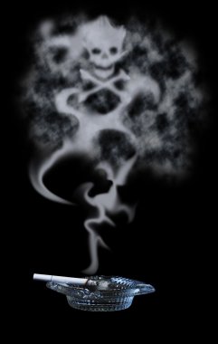 Poisonous Cigarette Smoke clipart