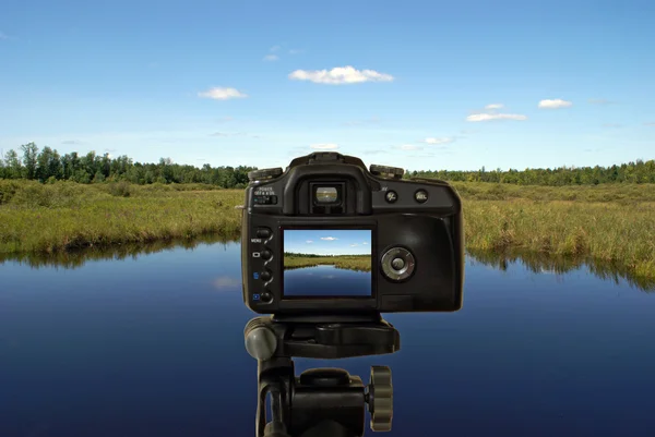 Photographing a Landscape — Stock Photo, Image