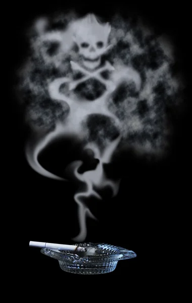 Poisonous Cigarette Smoke — Stock Photo, Image