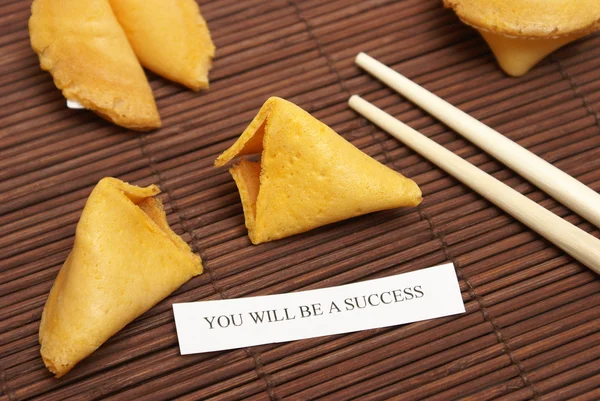 Successful Fortune Cookie — Stock Photo, Image