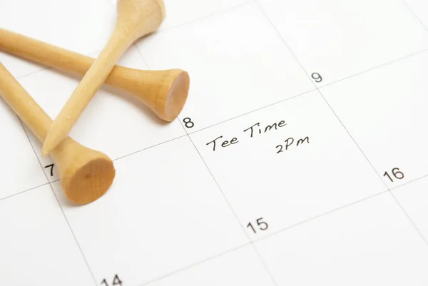 Tee Time Reminder — Stock Photo, Image