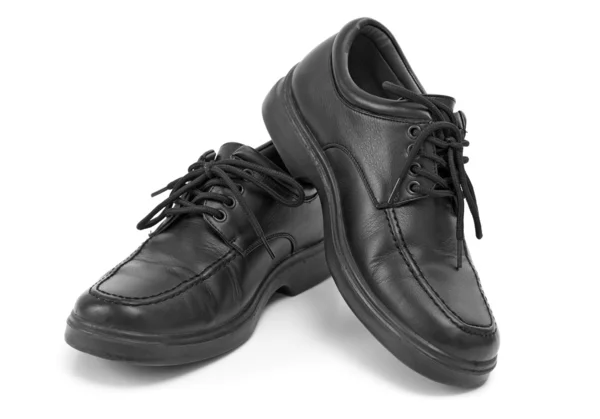 Zwarte jurk schoenen — Stockfoto