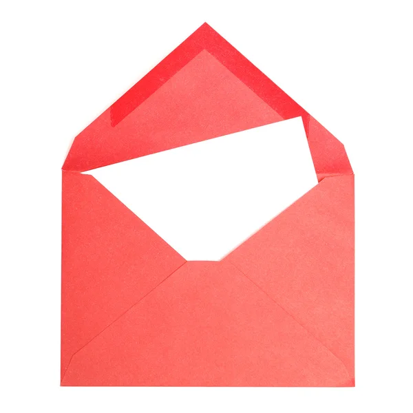 Envelope vermelho — Fotografia de Stock