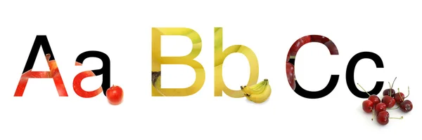 ABC, gyümölcs — Stock Fotó