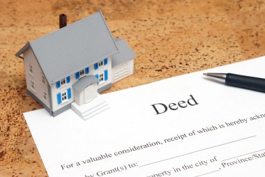 Deed to a House clipart