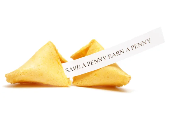 Fortune Cookie of Savings — Stock Photo, Image